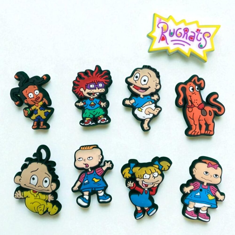 Set of 9pcs Rugrats Shoe Charms Accessories - Picture 1 of 3